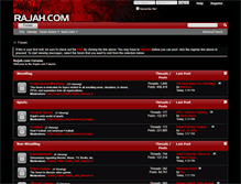 Tablet Screenshot of forums.rajah.com